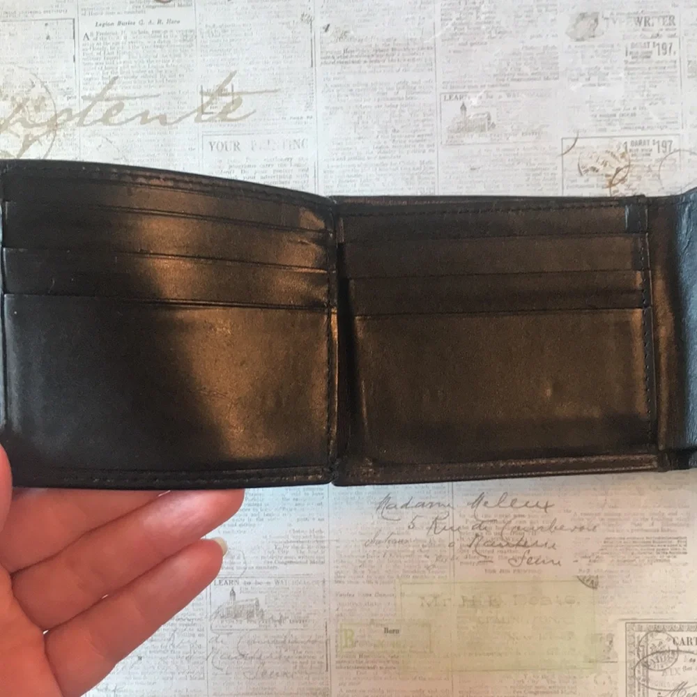 Calvin Klein Textured Leather Bi-Fold Wallet
